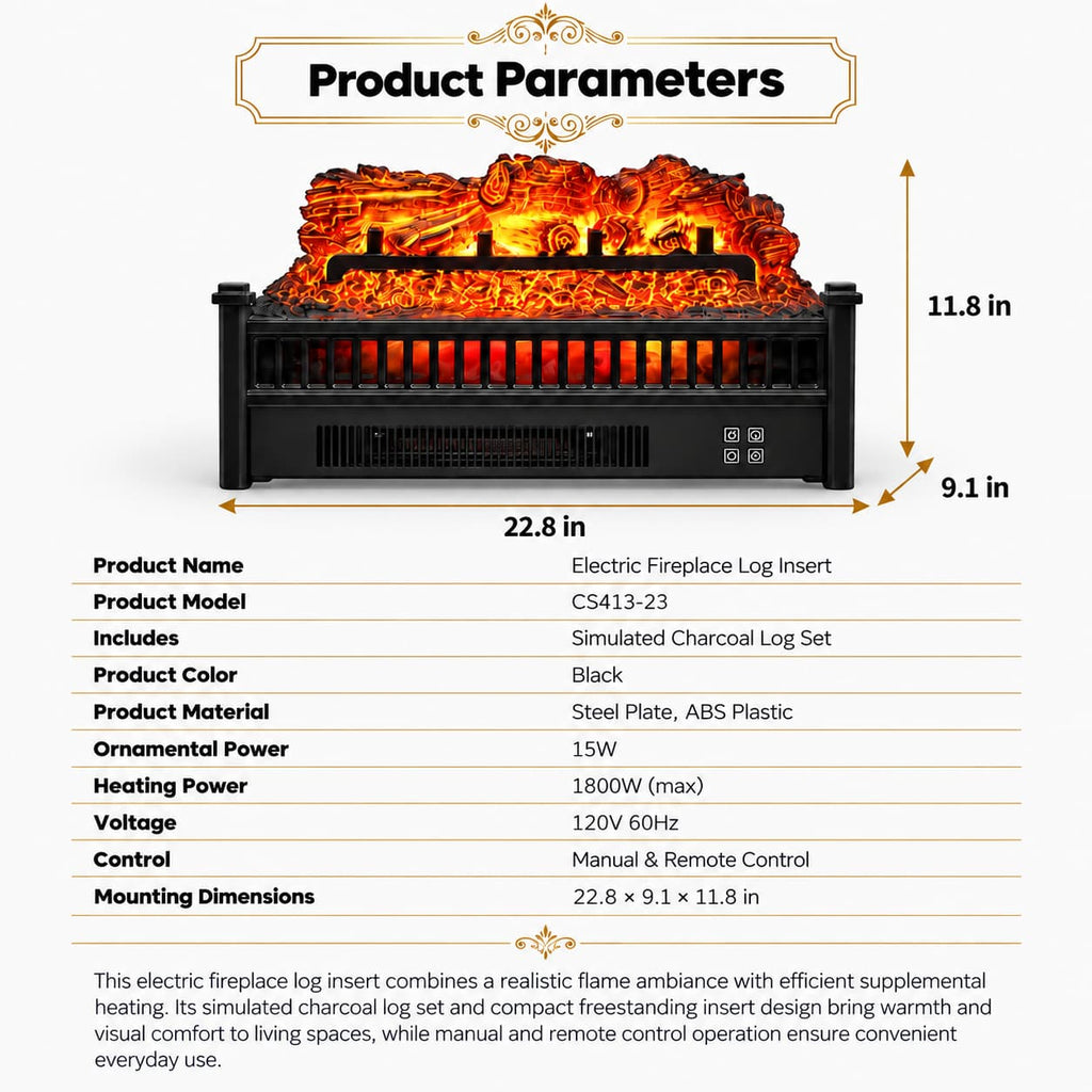 Home heater,portable electric fireplace with flame simulation,decorative item,new charcoal-burning fireplace,core home-style vil